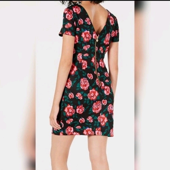 NWT Betsey Johnson Full Bloom Floral Print Scuba Knit Cocktail Dress Women's 8 - Picture 9 of 9